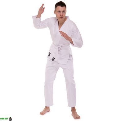 Кимоно для карате MATSA MA-0016 Синий 14 унций 110-190см белый