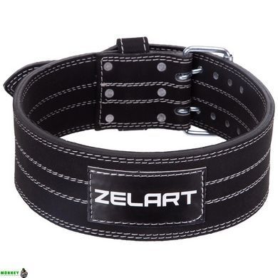 Пояс атлетический кожаный ZELART SB-165150 S ширина-10см черный