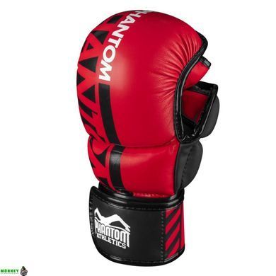 Перчатки для ММА Phantom APEX Red L/XL (капа в подарок)