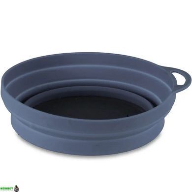 Lifeventure тарілка Silicone Ellipse Bowl graphite