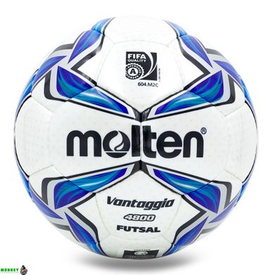 Мяч для футзала MOLTEN Vantaggio 4800 F9V4800 №4 белый-синий