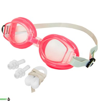 Очки для плавания детские с берушами и зажимом для носа SP-Sport G7315 цвета в ассортименте
