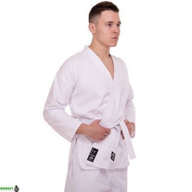 Кимоно для карате MATSA MA-0016 Синий 14 унций 110-190см белый