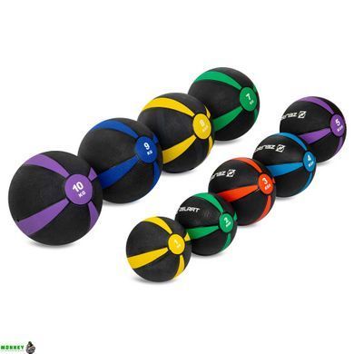 М'яч медичний медбол Zelart Medicine Ball FI-5122-7 7кг сірий-зелений