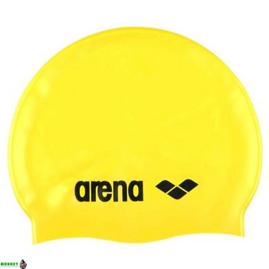 Шапка для плавания Arena CLASSIC SILICONE JR желтый, черный Дет OSFM