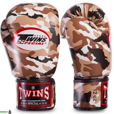 Перчатки боксерские TWINS FBGVS3-ML Камуфляж темно-зеленый 16 унций