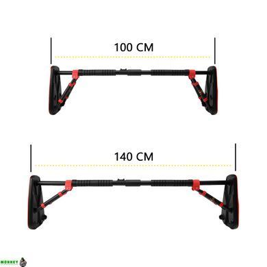 Турнік розсувний Cornix Elite+ 100-140 см XR-0295 Black/Red