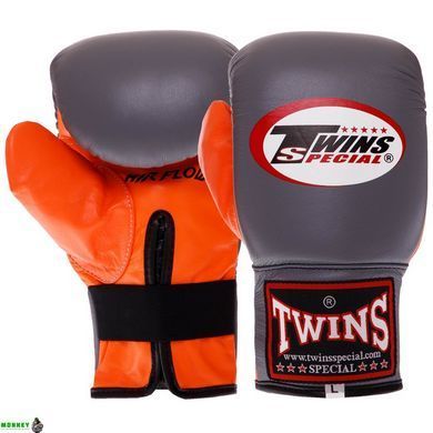 Снарядные перчатки TWINS TBGLA-1F Черный-бордовый M размер