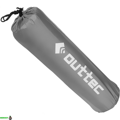Самонадувний килимок Outtec з подушкою гладкий сірий