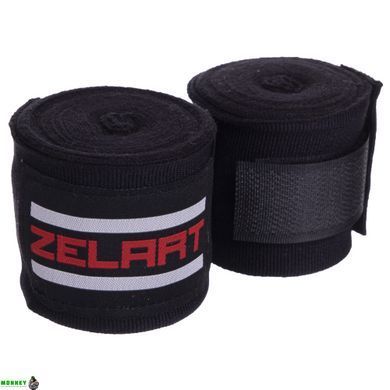 Бинты боксерские хлопок Zelart BO-2893 Черный 3м