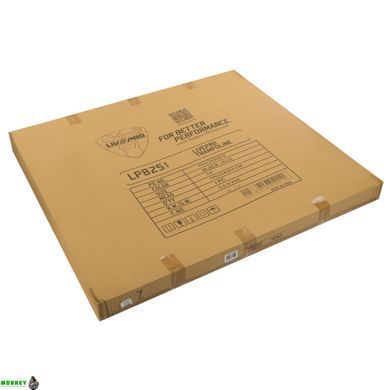 Фитнес батут для джампинга шестиугольный с ручкой LiveUp LP8251 &oslash;135см черный-синий
