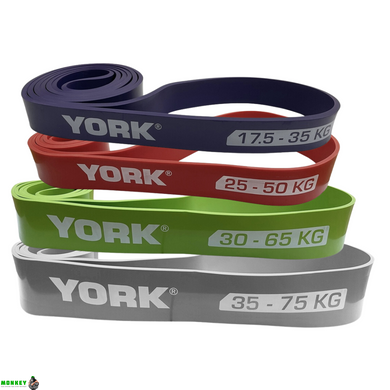 Набір резинок для фітнесу York Fitness 4 шт (17,5 - 65 кг)