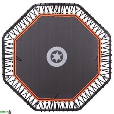 Фитнес батут восьмиугольный FI-2904-122 122см черный-оранжевый