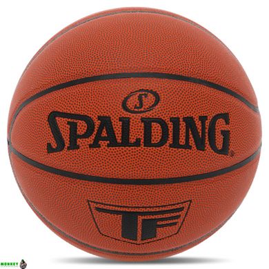 Мяч баскетбольный PU №7 SPALDING 77707Y TF (PU, бутил, коричневый)