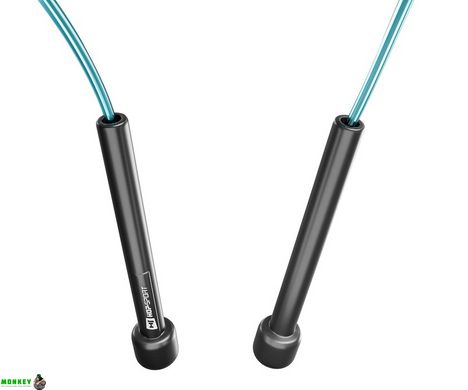 Скакалка Hop-Sport Crossfit NEW з пластиковыми ручками HS-P025JR синяя