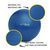 М'яч для фітнесу (фітбол) Cornix 55 см Anti-Burst XR-0015 Blue