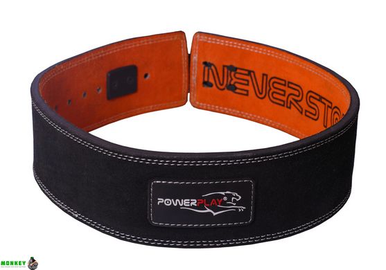 Пояс для тяжелой атлетики PowerPlay 5175 черно-оранжевый XS