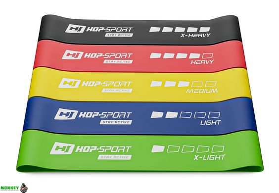 Набір резинок для фітнесу Hop-Sport 600x50мм HS-L650RL