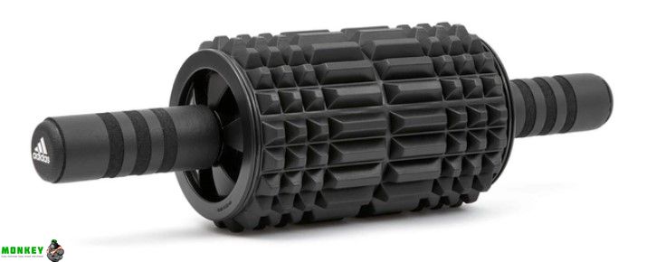 Ролик для фитнеса Adidas Foam Ab Roller черный Уни 44 x 12,8 x 12,8 см