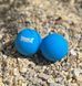 Массажный двойной мяч силиконовый PowerPlay PP-4355 Silicone Lacrosse Peanut Ball (6.3*12.6см.) Синий