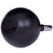 Гиря прогумованна з хромованою ручкою Zelart ТА-5162-36 вага 36кг чорний