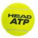 Мяч для большого тенниса HEAD ATP METAL CAN 570314 4шт салатовый
