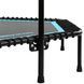Фитнес батут для джампинга шестиугольный с ручкой LiveUp LP8251 &oslash;135см черный-синий