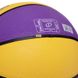 Мяч баскетбольный резиновый SPALDING NBA Team LA LAKERS 83510Z №7 желтый-фиолетовый