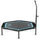Фитнес батут для джампинга шестиугольный с ручкой LiveUp LP8251 &oslash;135см черный-синий