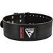 Пояс для пауэрлифтинга RDX RD1 кожаный Black L