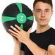 М'яч медичний медбол Zelart Medicine Ball FI-5122-7 7кг сірий-зелений