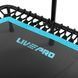 Фитнес батут для джампинга шестиугольный с ручкой LiveUp LP8251 &oslash;135см черный-синий