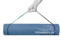 Килимок для йоги та фітнесу PowerPlay 4010 (173*61* 0.6) темно-синій