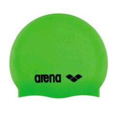 Шапка для плавания Arena CLASSIC SILICONE JR зеленый детский OSFM