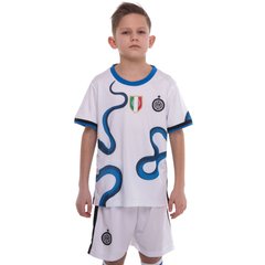 Форма футбольная детская с символикой футбольного клуба INTER MILAN гостевая 2022 SP-Planeta CO-3746 8-14лет белый-синий