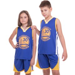 Форма баскетбольна підліткова NB-Sport NBA GOLDEN STATE WARRIORS 7354 M-2XL синій-жовтий