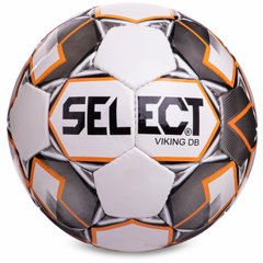 М'яч футбольний STVIKING DB-NFNS FB-4809 №5 PU білий-чорний-жовтий