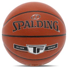 Мяч баскетбольный Composite Leather №7 SPALDING 76859Y TF SILVER (бутил, оранжевый)