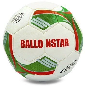 Мяч футбольный HYDRO TECHNOLOGY BALLONSTAR FB-0177 Салатовый-оранжевый №5 PU
