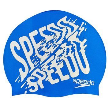 Шапочка для плавання SPEEDO SLOGAN PRINT 808385B957 синій-сірий