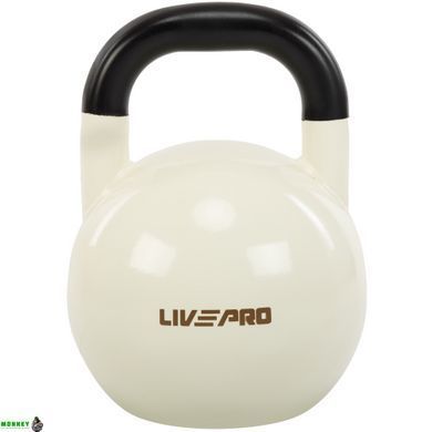 Гиря стальная окрашенная LiveUp LP9008-4 4кг белый