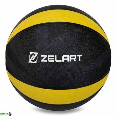 Мяч медицинский медбол Zelart Medicine Ball FI-5122-8 8кг серый-оранжевый