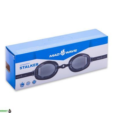 Окуляри для плавання MadWave STALKER M041904 Чорний (полікарбонат, силікон,)