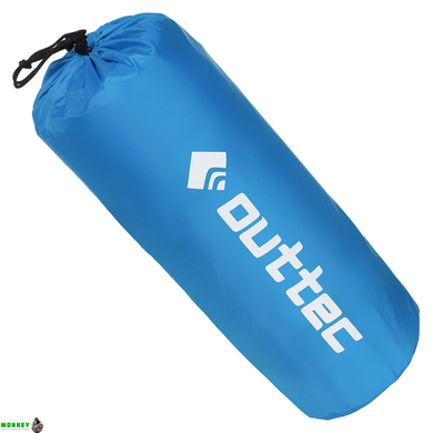 Самонадувний килимок Outtec 180х53х4см гладкий блакитний