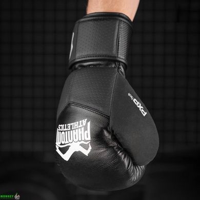 Боксерские перчатки Phantom RIOT Pro Black 10 унций (бинты в подарок)