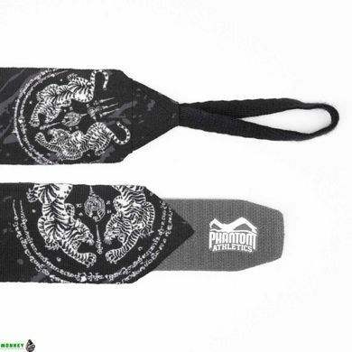 Бинты для бокса Phantom Muay Thai Black 400cm.