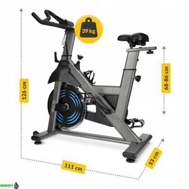 Велотренажер спиннинговый (спинбайк) 4FIZJO Racing Black/Blue (P-5905973401654)