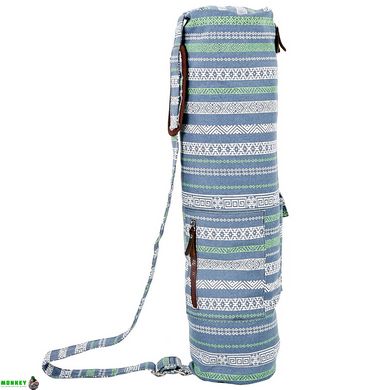 Сумка для йога коврика KINDFOLK Yoga bag SP-Sport FI-8362-3 серый-синий