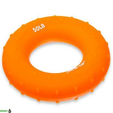 Еспандер кистьовий Кільце JELLO FI-1787 Помаранчевий 50LB навантаження