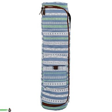 Сумка для йога коврика KINDFOLK Yoga bag SP-Sport FI-8362-3 серый-синий